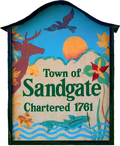 Town sign by Karl Stuecklen
